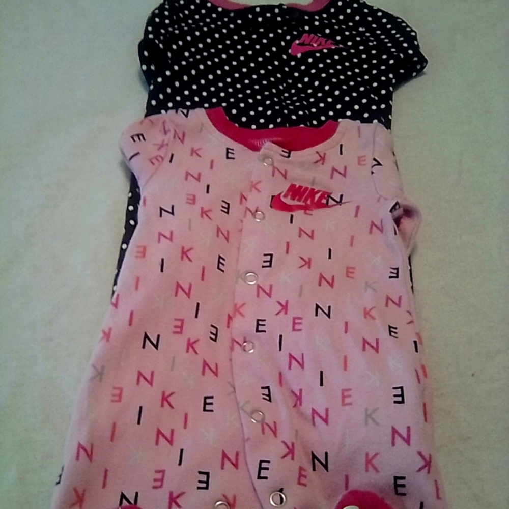 Two Nike Baby pajamas NB.